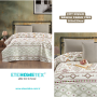 ETEHOMETEX ÇİFT KİŞİLİK BASKILI PAMUK PİKE ANATOLİA BEJ 8696474231844